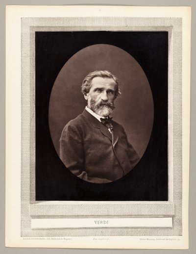 Giuseppe Verdi (italský skladatel, 1813-1901) od Ferdinand J. Mulnier