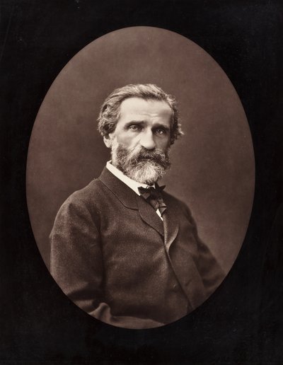 Giuseppe Verdi italský skladatel, 1813-1901, c. 1872. od Ferdinand J. Mulnier