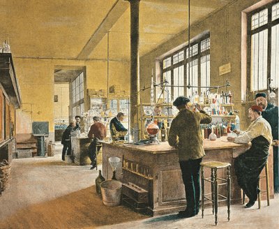Francie, Paříž, Městská chemická laboratoř v Paříži od Ferdinand Joseph Gueldry