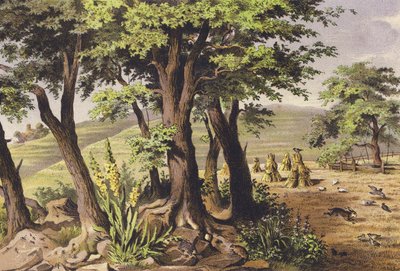 Srpen (barevná litografie) od Ferdinand Karl Klimsch