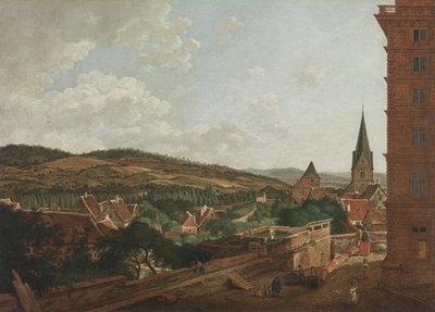 Pohled od zámku Aschaffenburg na Pfaffenberg a svatou Agátu (Aschaffenburský cyklus) od Ferdinand Kobell