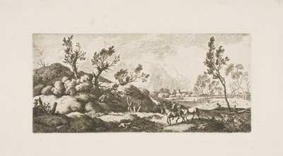 Krajina - Chlapec s koněm od Ferdinand Kobell