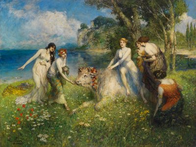 Evropa a býk, 1910. od Ferdinand Leeke
