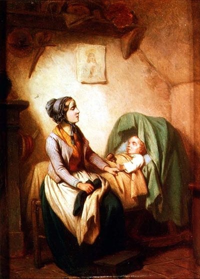 Nemocné dítě od Ferdinand Marolin