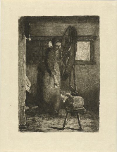 Spinster v práci V práci (název na objektu) od Ferdinand Oldewelt