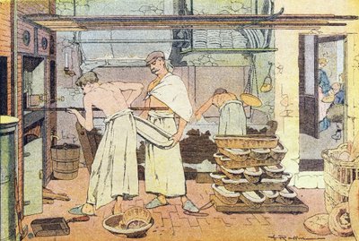 Pekař, v Obrázkové knize dětství, kolem roku 1900 (rytina) od Ferdinand Raffin