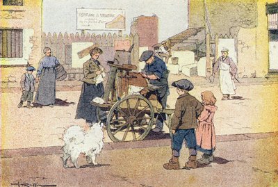 Třepačka, v Obrázkové knize dětství, kolem roku 1900 (rytina) od Ferdinand Raffin