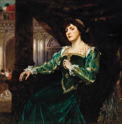 Portrét Madame Clemenceau od Ferdinand Roybet