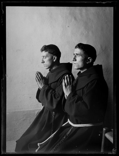 Modlitba františkánů v Assisi od Ferdinand Schmutzer