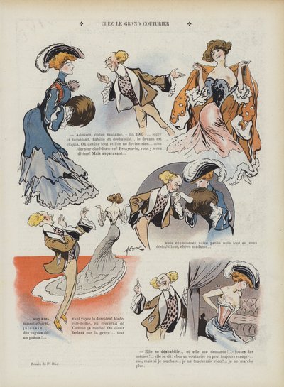 Ilustrace pro Le Rire (barevné lito) od Ferdinand Sigismund Bac