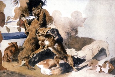 vlci od Ferdinand Victor Eugene (after) Delacroix