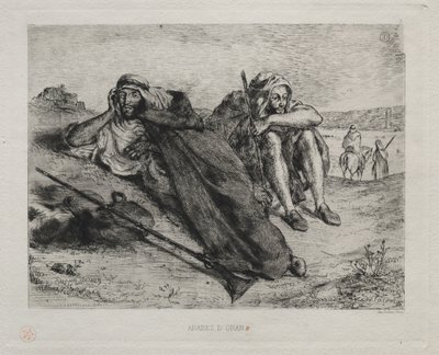 Arabové z Oranu. od Ferdinand Victor Eugene Delacroix