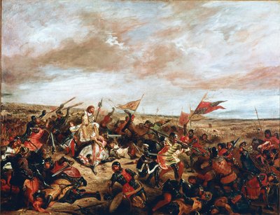 Bitva u Poitiers 19. září od Ferdinand Victor Eugene Delacroix