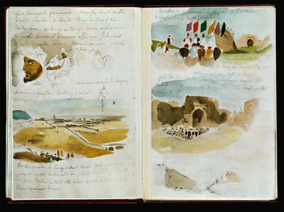 Marocké karnety - Arrivee a Meknes... od Ferdinand Victor Eugene Delacroix