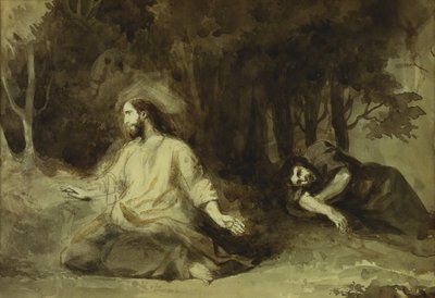 Kristus na Olivové hoře, 1826 od Ferdinand Victor Eugene Delacroix