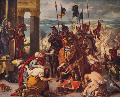 Vstup křižáků do Konstantinopole, 1840, c1915 od Ferdinand Victor Eugene Delacroix