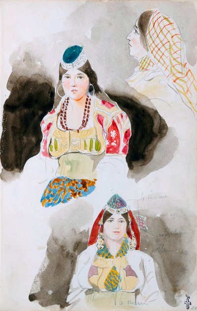 Z marockého náčrtníku, 1832 od Ferdinand Victor Eugene Delacroix