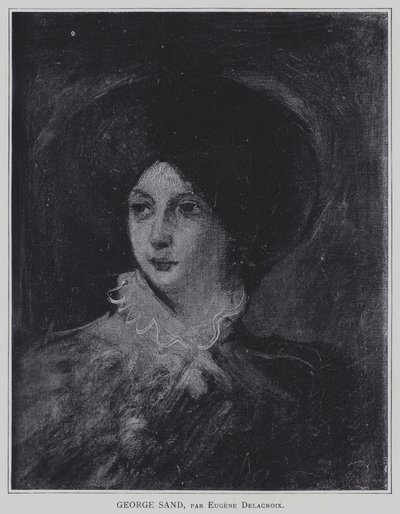 George Sand od Ferdinand Victor Eugene Delacroix