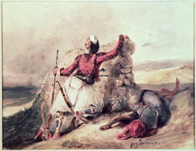 Řekové v obležení od Ferdinand Victor Eugene Delacroix