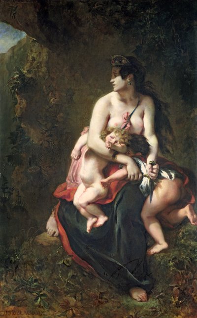 Medea, 1838 od Ferdinand Victor Eugene Delacroix