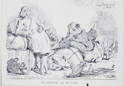 Řidiči mul z Tetuánu, 1833 od Ferdinand Victor Eugene Delacroix