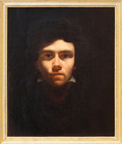 Autoportrét předpokládá Eugene Delacroix (1798-1863), francouzský malíř - Malba připisovaná Delacroixovi - Fotografie, KIM Youngtae, Rouen, Musee des Beaux Art de Rouen od Ferdinand Victor Eugene Delacroix