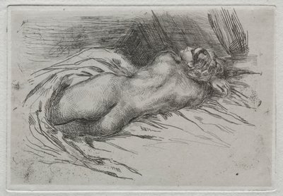 Studie ženy viděné zezadu, 1833. od Ferdinand Victor Eugene Delacroix