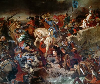 Bitva u Taillebourgu, 21. července 1242 od Ferdinand Victor Eugene Delacroix