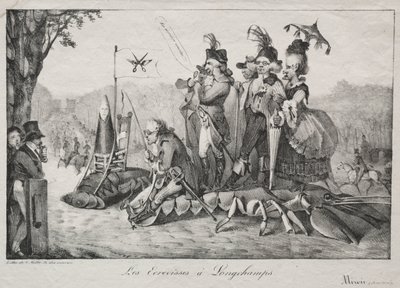 Raci z Longchamps, 1822. od Ferdinand Victor Eugene Delacroix