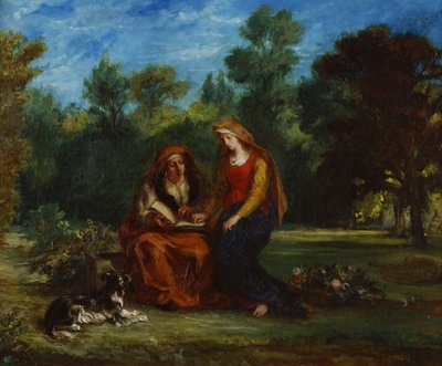 Vzdělání Panny, 1852 od Ferdinand Victor Eugene Delacroix