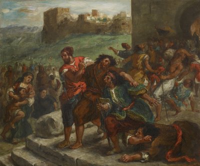 Fanatici z Tangeru, 1857 od Ferdinand Victor Eugene Delacroix