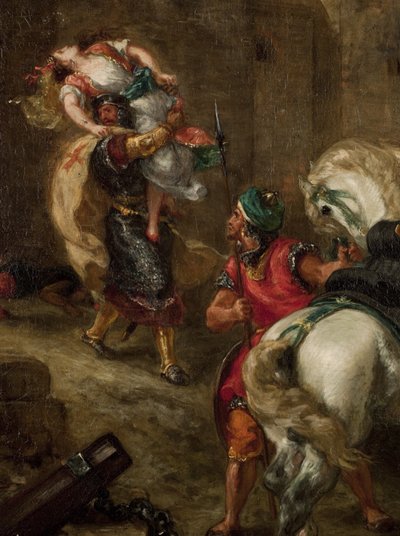 Znásilnění Rebeccy od Ferdinand Victor Eugene Delacroix