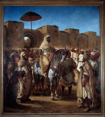 Marocký sultán Muley Abd Err Rahman od Ferdinand Victor Eugene Delacroix