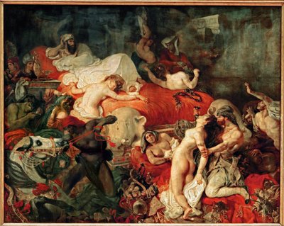 Smrt Sardanapala ... od Ferdinand Victor Eugene Delacroix