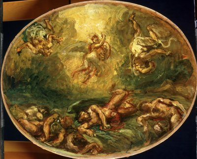 Triumf svatého Michala od Ferdinand Victor Eugene Delacroix