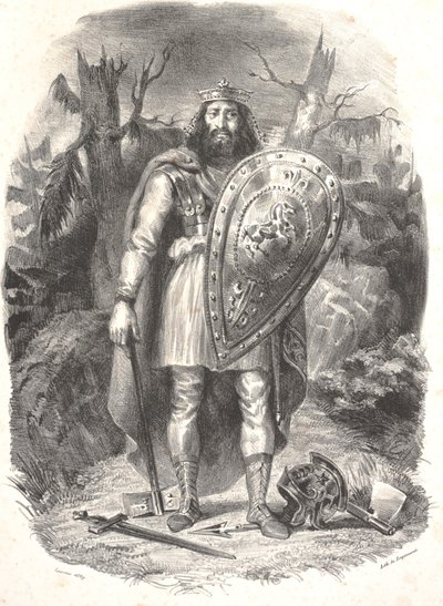 Bez názvu, vyryto Godefroyem Engelmannem od Ferdinand Victor Eugene Delacroix
