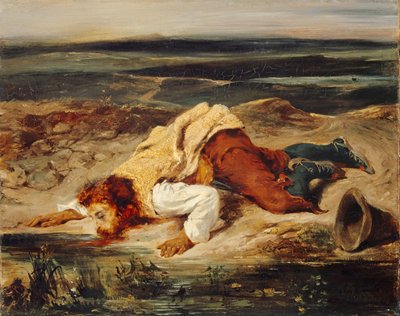 Zraněný lupič (římský ovčák), kolem roku 1825 od Ferdinand Victor Eugene Delacroix