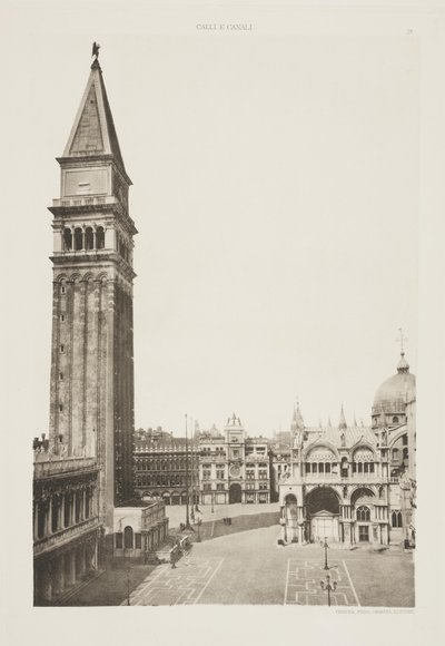 Campanile baziliky svatého Marka od Ferdinando Ongania