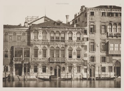 Palác Grimani, Canal Grande, 1891 od Ferdinando Ongania