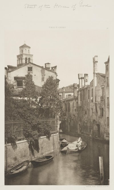 Ulice domu Božího od Ferdinando Ongania