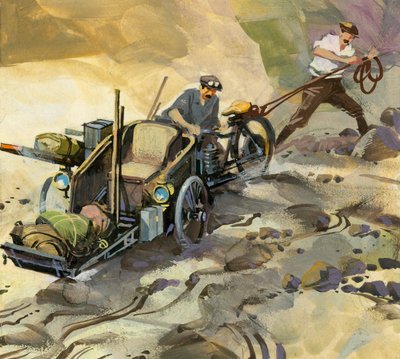 Motorový závod na deset tisíc mil (kvaš na papíře) od Ferdinando Tacconi