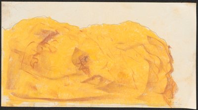 Skizze eines Felsens, lose im Skizzenbuch 1912/II od Ferdynand Ruszczyc