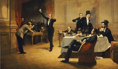 Večeře, 1837 od Ferencz Paczka
