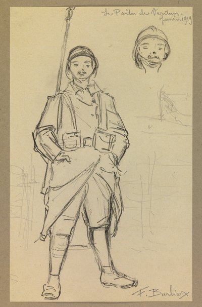 Poilu z Verdunu od Fernand Barbier