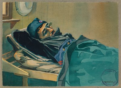 Portrét Brossarda při návratu domů, Gustrow od Fernand Barbier