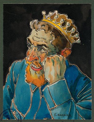 Portrét Delatroche, táborového kuchaře, Gustrow od Fernand Barbier