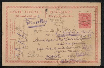 Pohlednice pro Marii Biermé od Fernand Khnopff