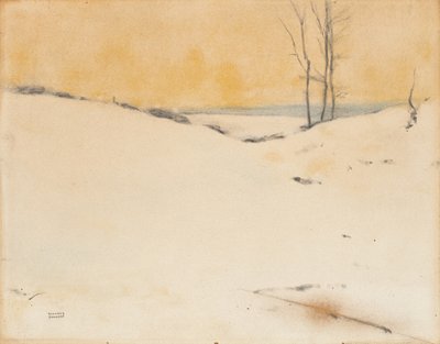 Ve sněhu, kolem roku 1916 od Fernand Khnopff