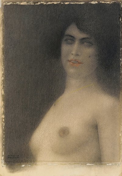Černé vlasy, 1914 od Fernand Khnopff