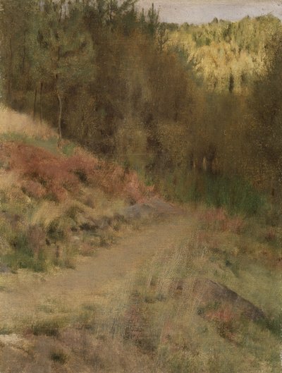 Krajina ve Fossetu od Fernand Khnopff